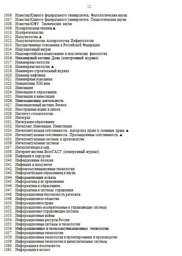 список журналов ВАК, журналы списка ВАК, журналы для публикации статей аспирантов, где опубликовать научную статью